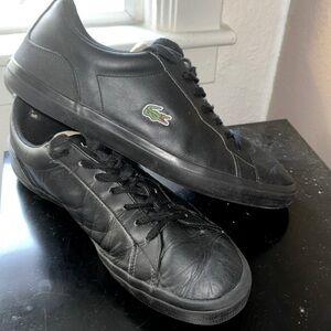 🏷️Lacoste Men’s Lerond Black shoes / size 11